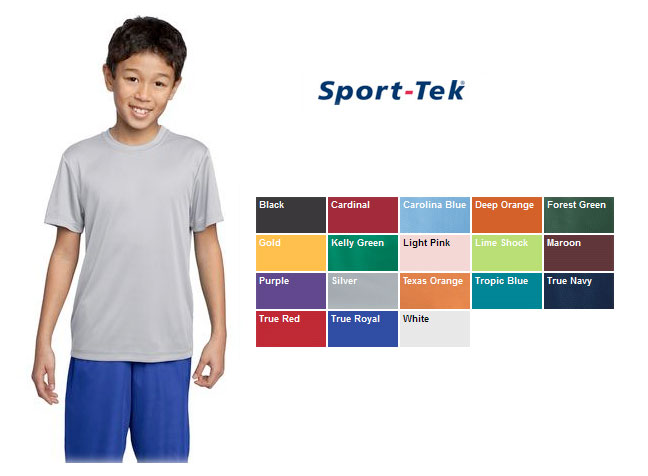 Sport Tec Yout 100 polyester t-shirt